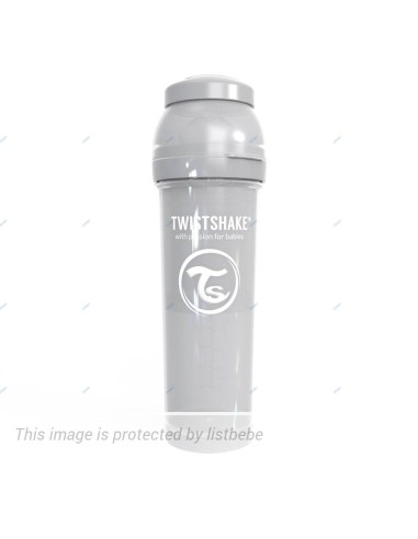 TWISTSHAKE BIBERÓN ANTICÓLICO 330ML PASTEL GRIS