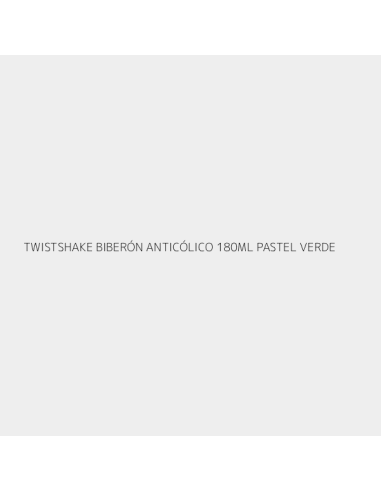 TWISTSHAKE BIBERÓN ANTICÓLICO 180ML PASTEL VERDE