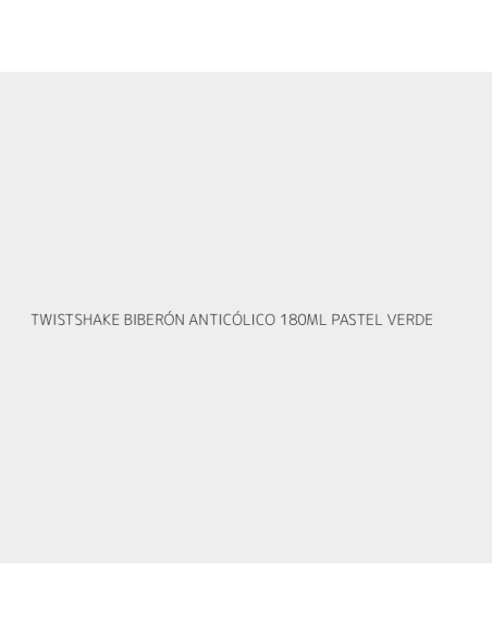 TWISTSHAKE BIBERÓN ANTICÓLICO 180ML PASTEL VERDE